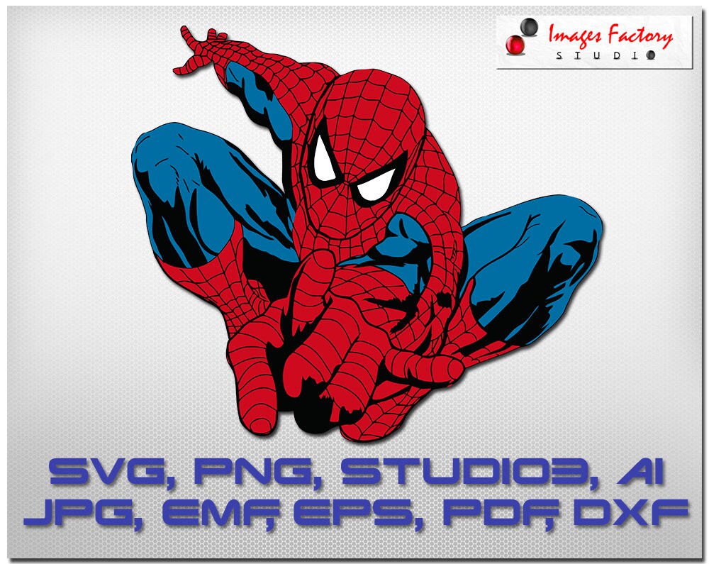 Download Spiderman svg Cuttable Cricut Design Space Silhouette | Etsy