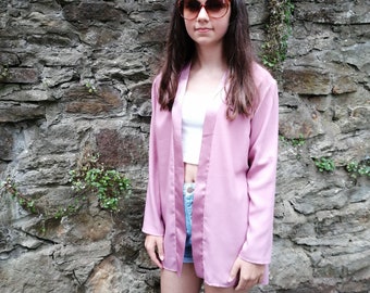 Pretty pink loose jacket | Vintage Vivien Smith | UK Size 12