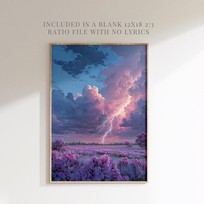 Opalite Sky Print, Dancing Through the Lightning Strikes, Taylor Print, Ethereal Stormy Sky Digital Art, Dreamy Iridescent PNG, Showgirl, Ferris Wheel kisses and Lilacs