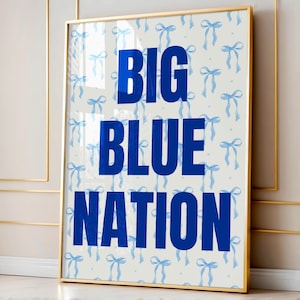 Kentucky Wildcats Dorm Decor: Big Blue Nation Floral Print (Digital Download
