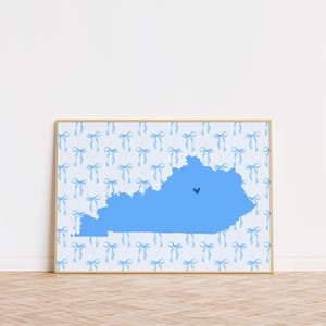 Kentucky Wildcats Dorm Decor: Blue State Art Print (Digital Download)