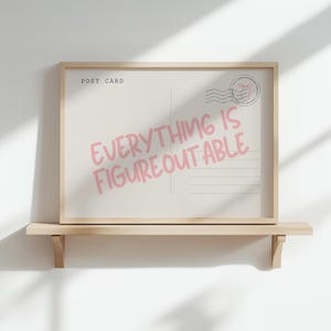 Alles ist figuroutable Druck: Motivierende Schlafzimmer Wand Kunst (Digitaler Download)