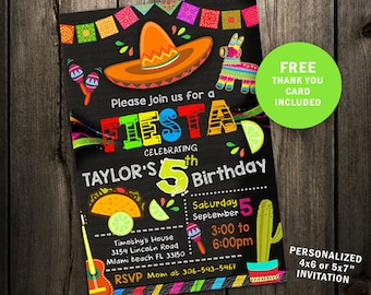 fiesta invitation etsy