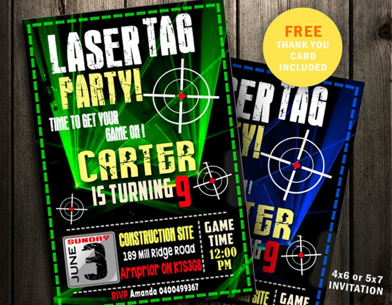 Laser Tag Invitation Laser Overcome Birthday Get together Evening Neon Invite Activity Upon Lazer Tag Card Gun shine inexperienced blue printable fast down load photo relating to Laser Tag Invitations Free Printable known as Laser Tag Invitation Laser Overcome Birthday Celebration Evening Neon Invite Video game Upon Lazer Tag Card Gun shine eco-friendly blue printable fast obtain