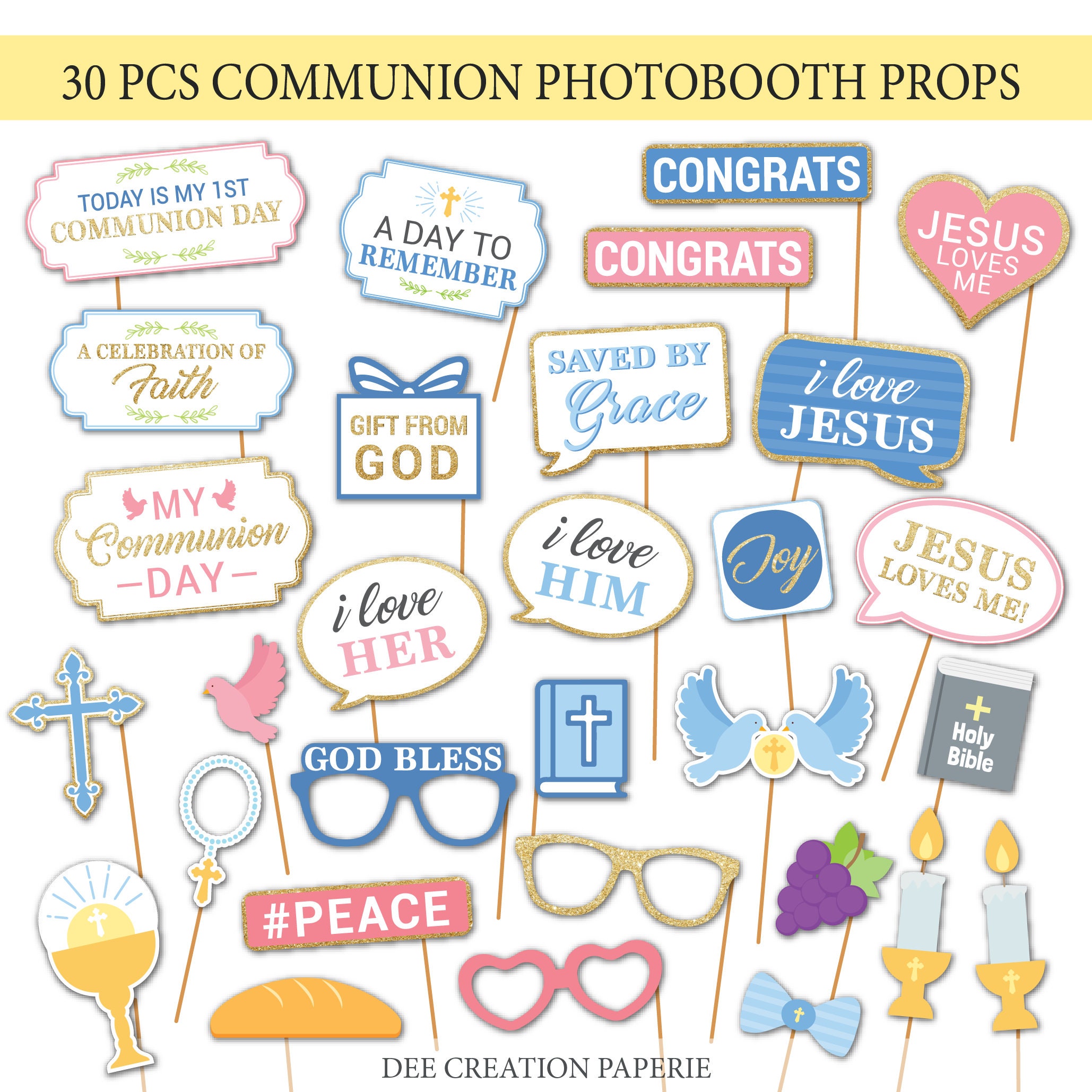 first-communion-printable-photobooth-props-christening-photo-booth-props-neutral-props-girl