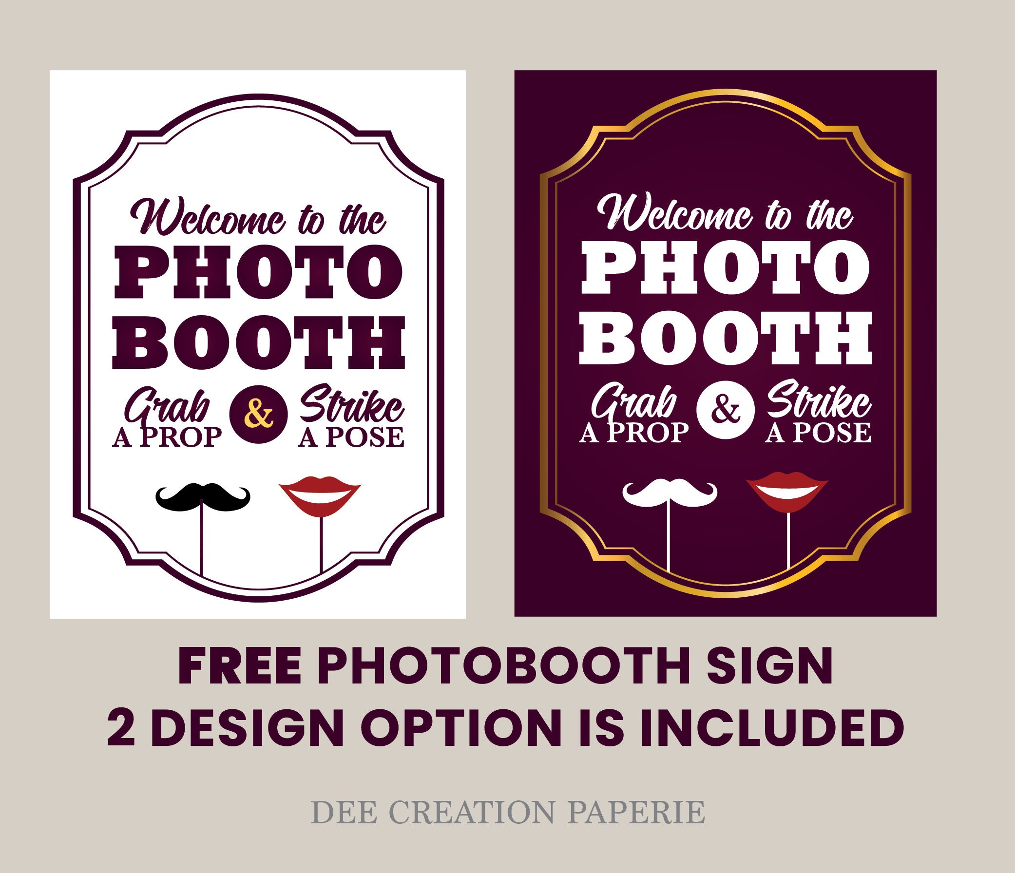 ZLPOWER 30 pezzi Photo Booth Puntelli Party Prop Photoshoot Nero e Oro Photobooth Picture Pose Sign Kit Forniture per Matrimoni Buon Compleanno, Laurea Prom Capodanno Mix