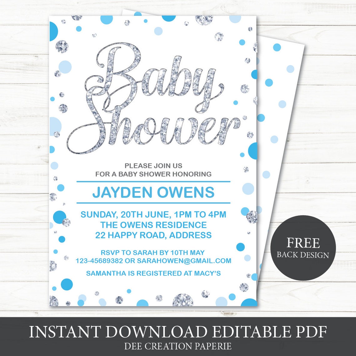 Printable Baby Boy Shower Photobooth Props Baby Boy Photo Booth Props ...