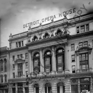 1900-1910 Detroit Opera House Michigan Vintage Architecture Photograph Reprint