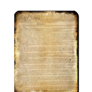 Dekoratives Metallschild der Verfassung der Vereinigten Staaten – 2. Verfassungszusatz 9x12 – USA HERGESTELLT-