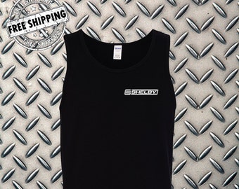 Shelby Logo Left Chest Crest Tank Top T-Shirt - Licensed / Official Product -