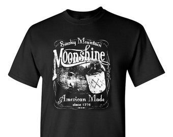 Smoky Mountain Moonshine T-Shirt Tennessee Whiskey Since 1776
