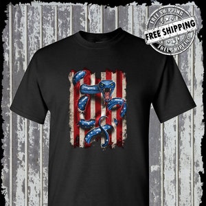 American Serpent T-Shirt / USA Flagge 2nd Änderung Snake