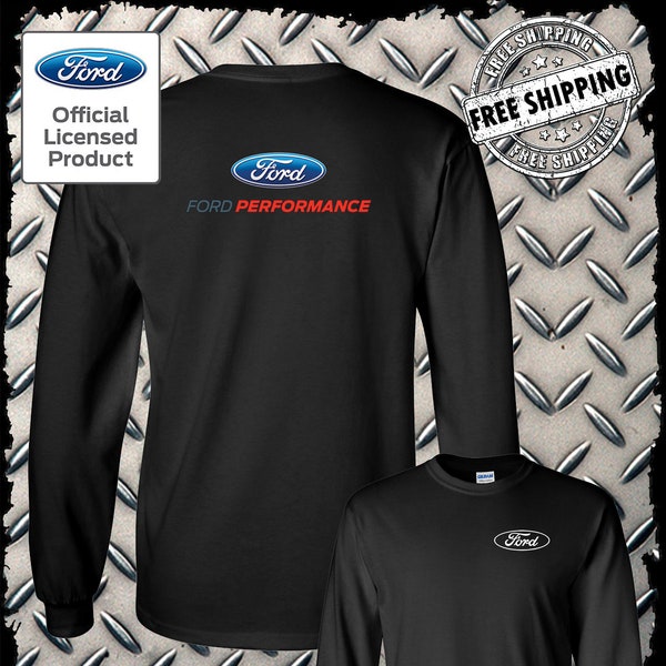 Licensed Ford Performance 2-Sided Long Sleeve T-Shirt Mustang F-150