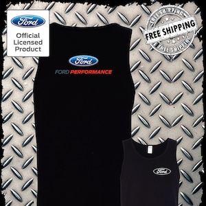 Licensed Ford Performance 2-Sided Tank Top T-Shirt Mustang F-150