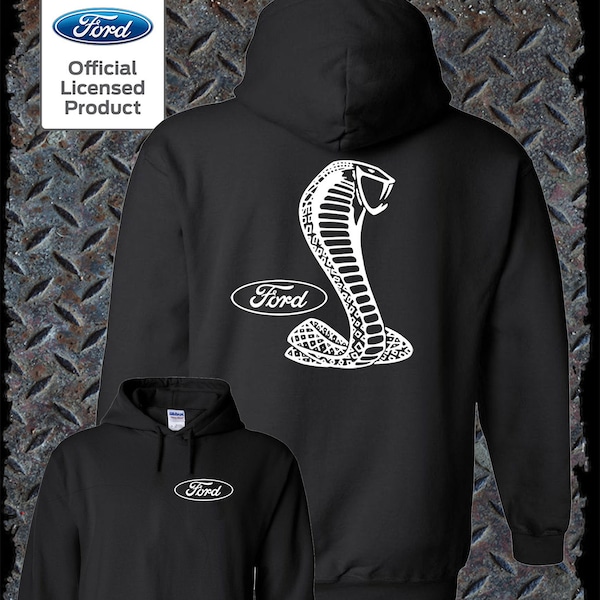 Licensed Ford Shelby Cobra Logo Hoodie / Official Product GT500