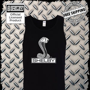 Shelby Cobra Tank Top T-Shirt Official Licensed Product Ford Mustang GT500 Tee