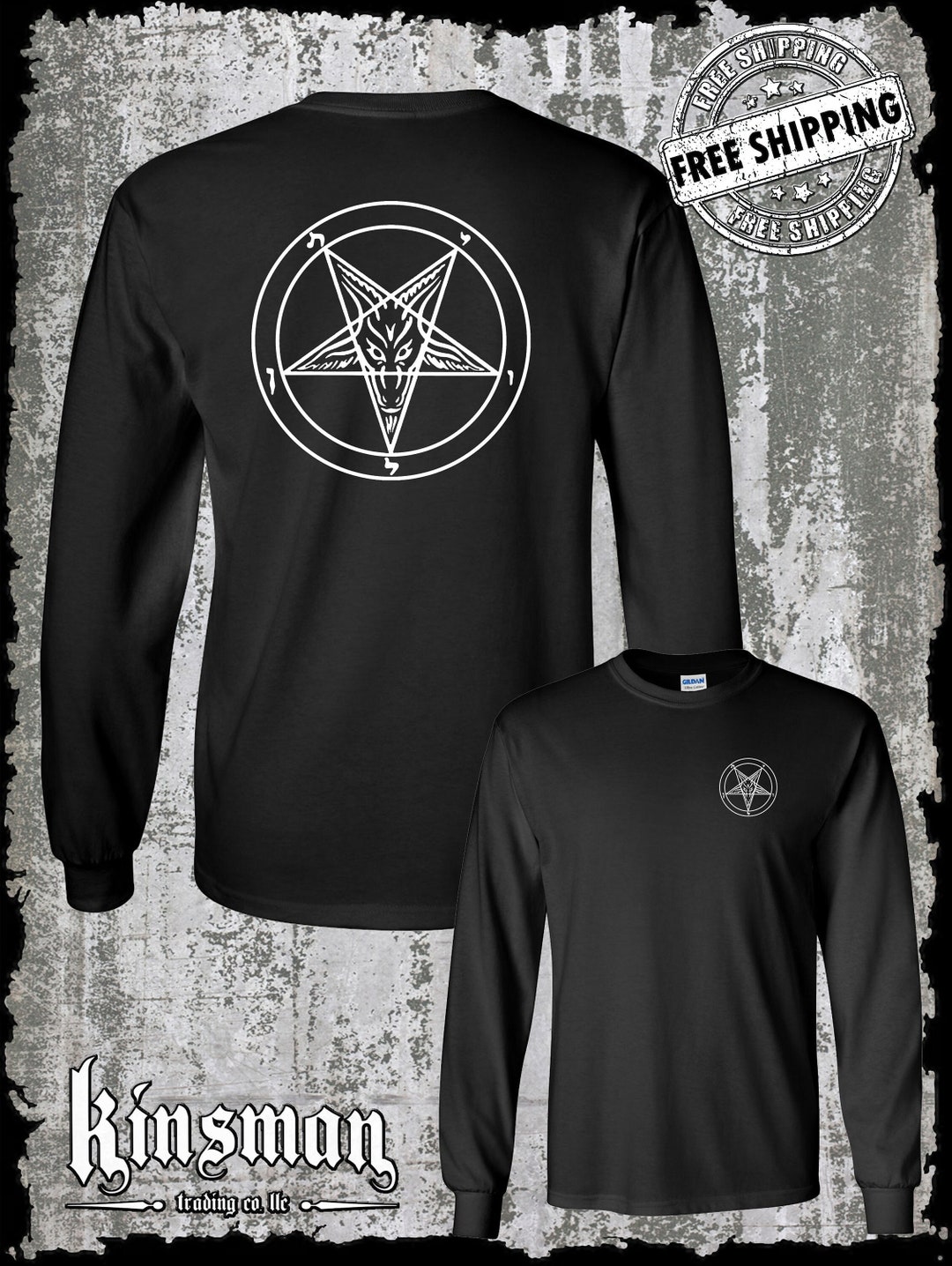 Darkside Pentagram Baphomet Glow In The Dark Occult Horror Halloween Men's Black Cotton Short Sleeve T-Shirt - Foto 11