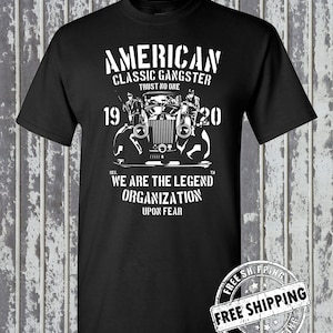American Gangster Classic T-Shirt - Mafia Mob Crime Boss Familie La Cosa Nostra