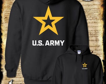 Dwustronna bluza z kapturem i logo Army Star, Licencja wojskowa Stanów Zjednoczonych Ameryki