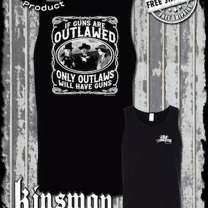 Three Stooges Outlaws 2nd Amendment 2-Sided Tank Top T-Shirt