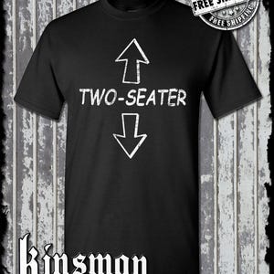 Two-Seater T-Shirt - Funny Adult Rude Offensive College Humor Tee