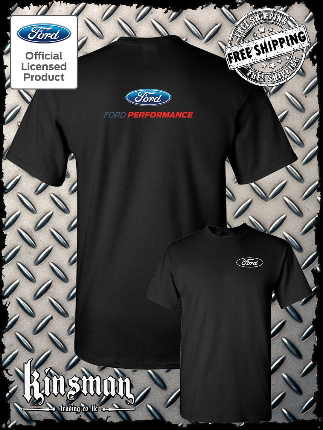 Licensed Ford Crest / Performance Logo 2-sided T-shirt Mustang F-150 - Etsy