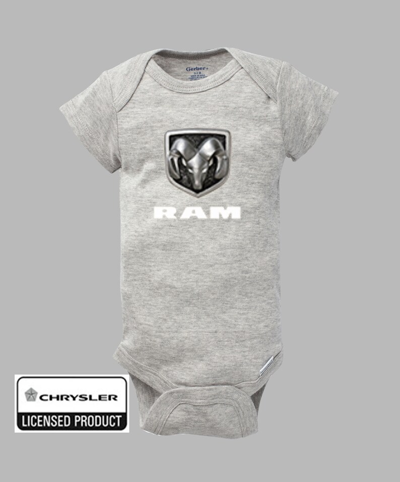 Dodge RAM Trucks Authentic Licensed Gerber Onesie Baby Infant Romper 4x4 Motor
