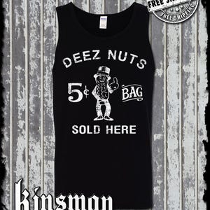 Deez Nuts Sold Here Linne T-shirt - Rolig Endast för vuxna Oförskämd College Humor