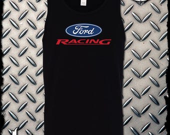 Ford Racing Logo Tank Top T-Shirt - Official Licensed Product - Mustang F-150