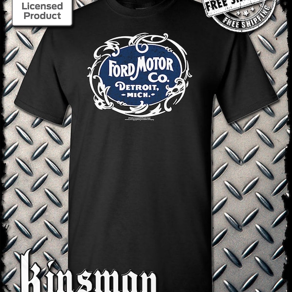 Ford Motor Co Detroit MI Vintage Logo T-Shirt - Mustang GT500 Shelby