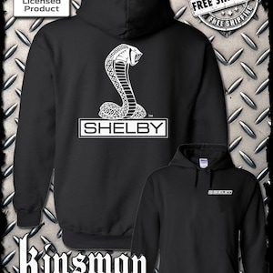 Shelby Cobra Double Sided Hoodie / Official Licensed Product Ford Mustang GT500