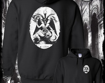 Baphomet Satanic Graphic 2-Sided Hoodie / Sweatshirt - Devil Evil Occult