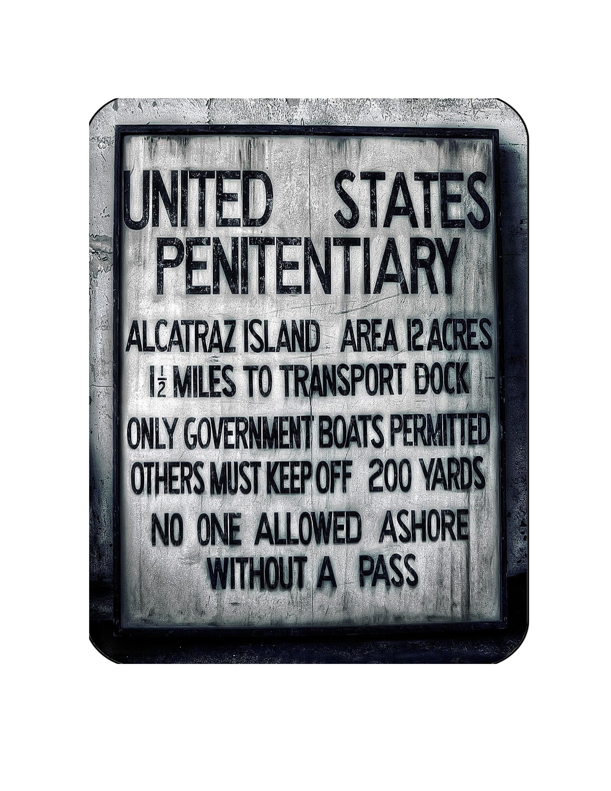 Alcatraz Penitentiary Prison Jail 9x12 Reproduction Metal Sign