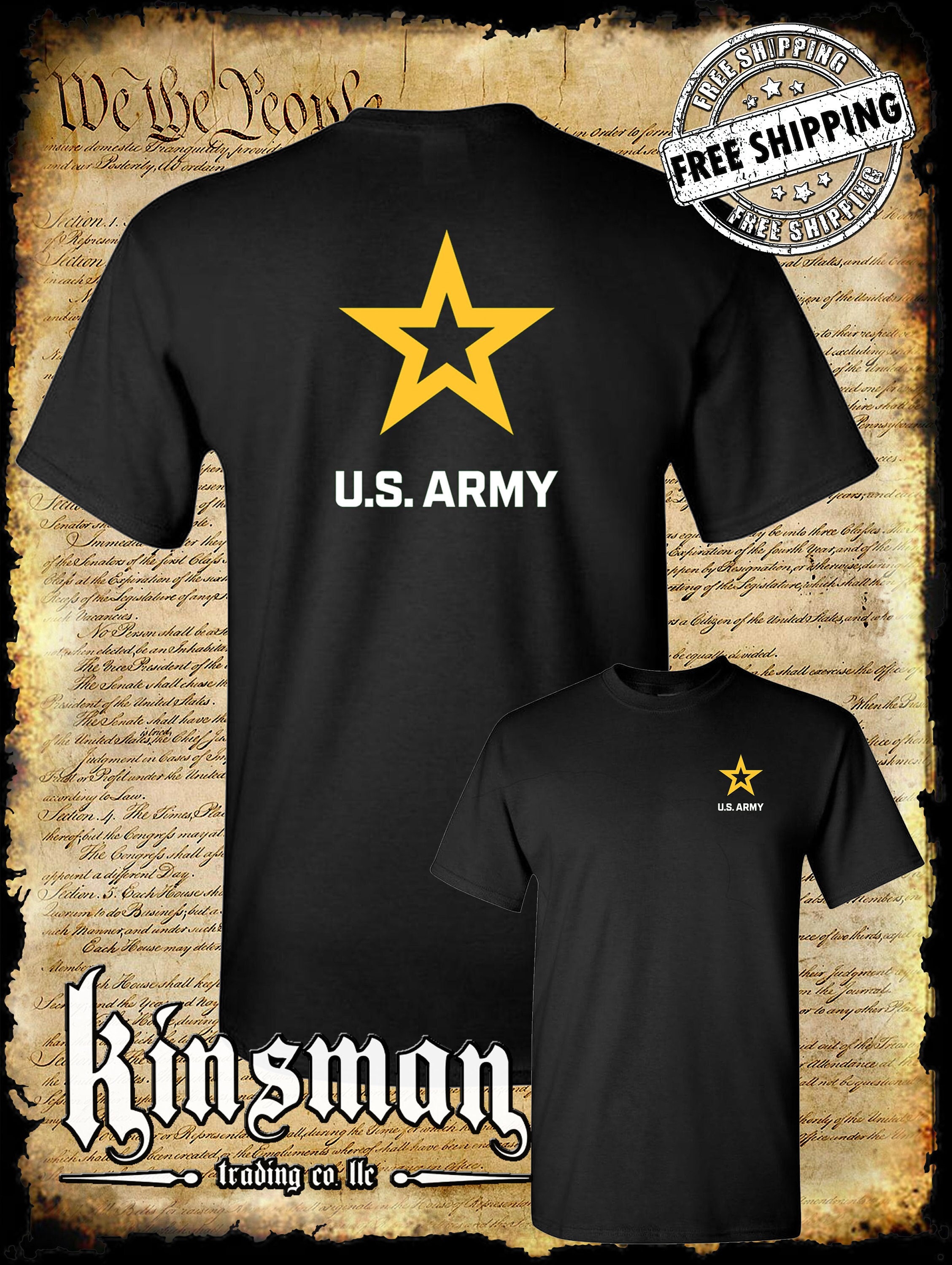 Army Star Logo 2-sided T-shirt United States of America Army Star Logo 2-sided T-shirt United States of America