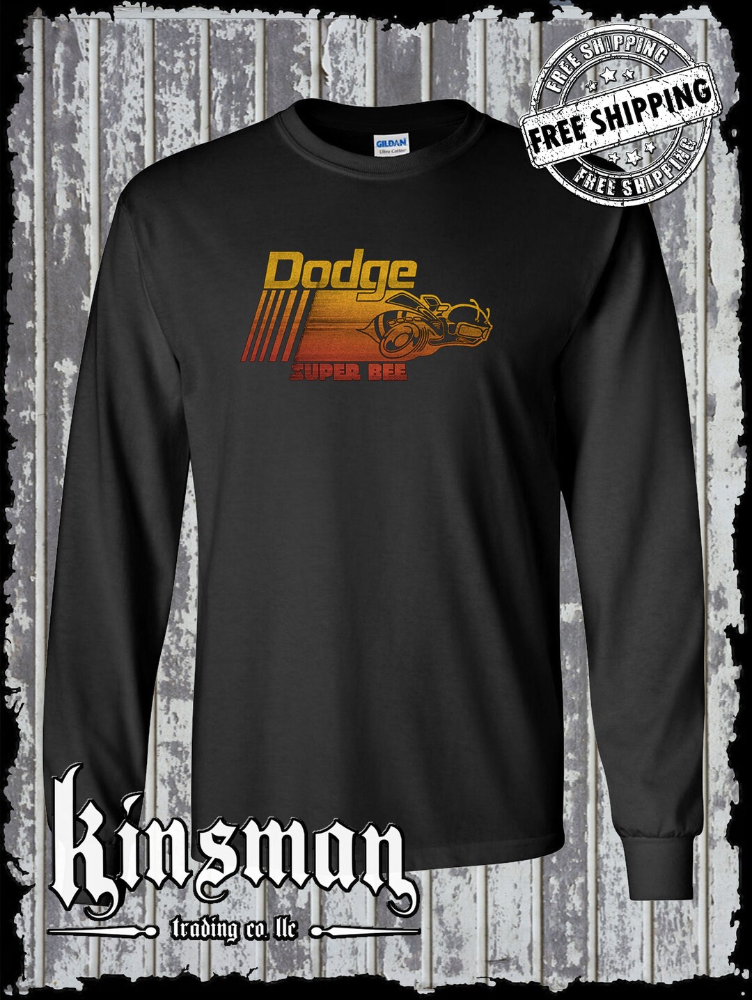 DODGE Super Bee Long Sleeve T-shirt Retro Logo Official Licensed ...