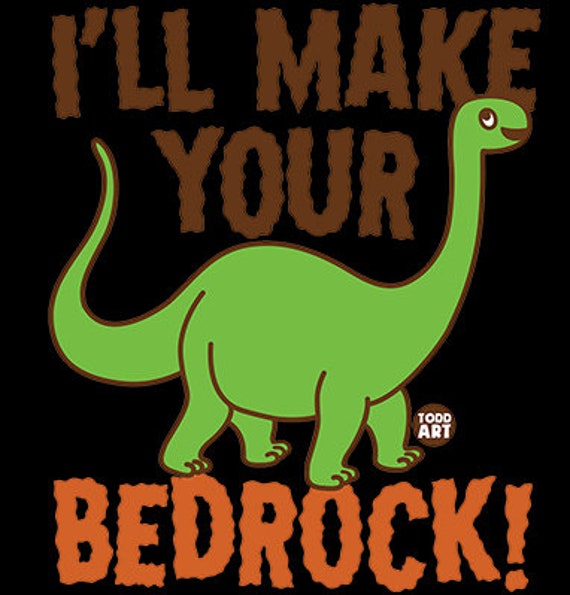Buy I ll Make Your Bedrock Dinosaur Hoodie Sweatshirt Todd Goldman Licensed Online in India Etsy