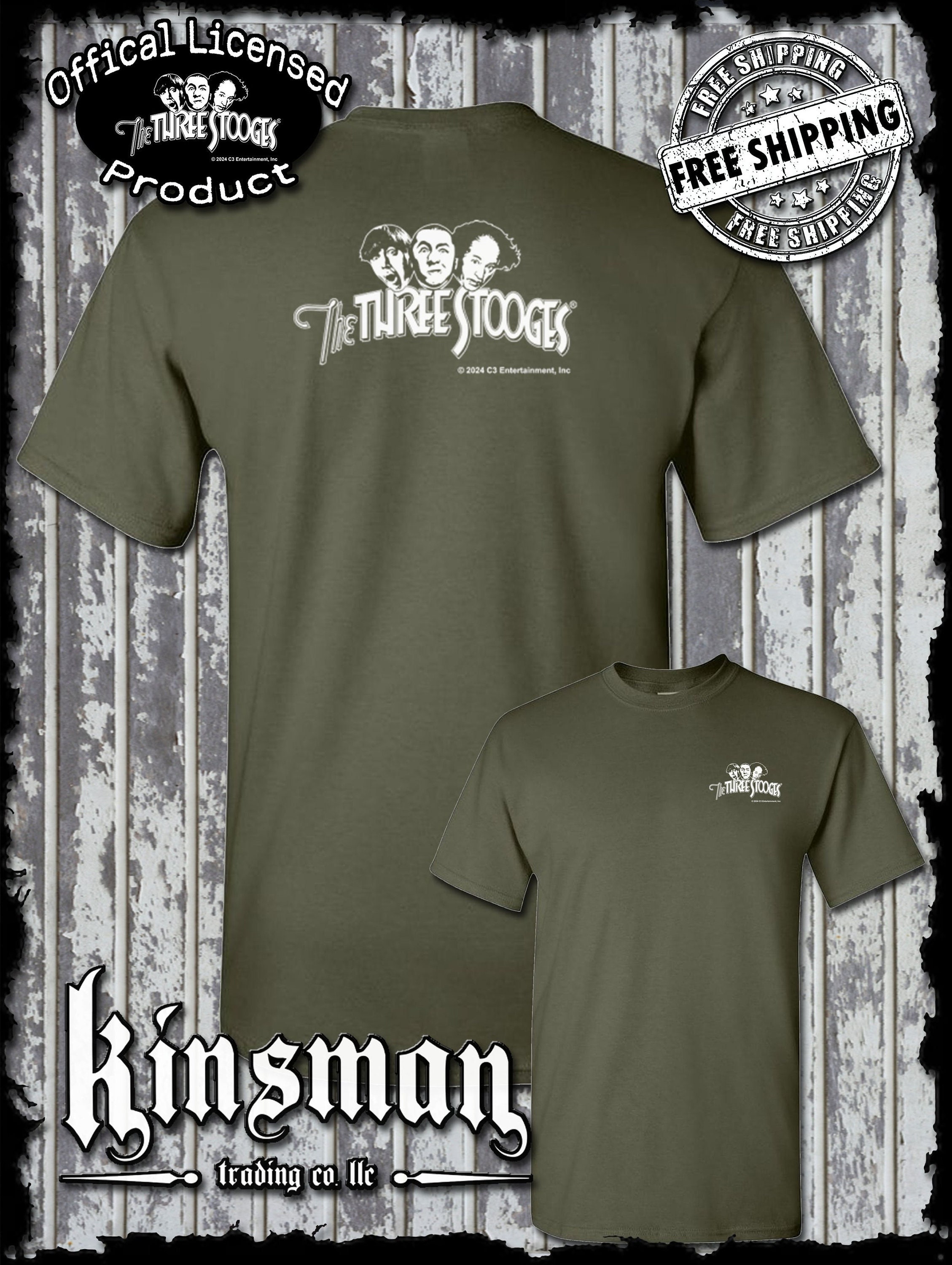 3 stooges mens shirt - Etsy 日本