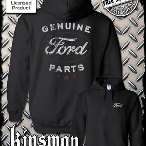 Ford Genuine Parts Retro / Vintage Logo Hoodie -Mustang F-150 Official Licensed