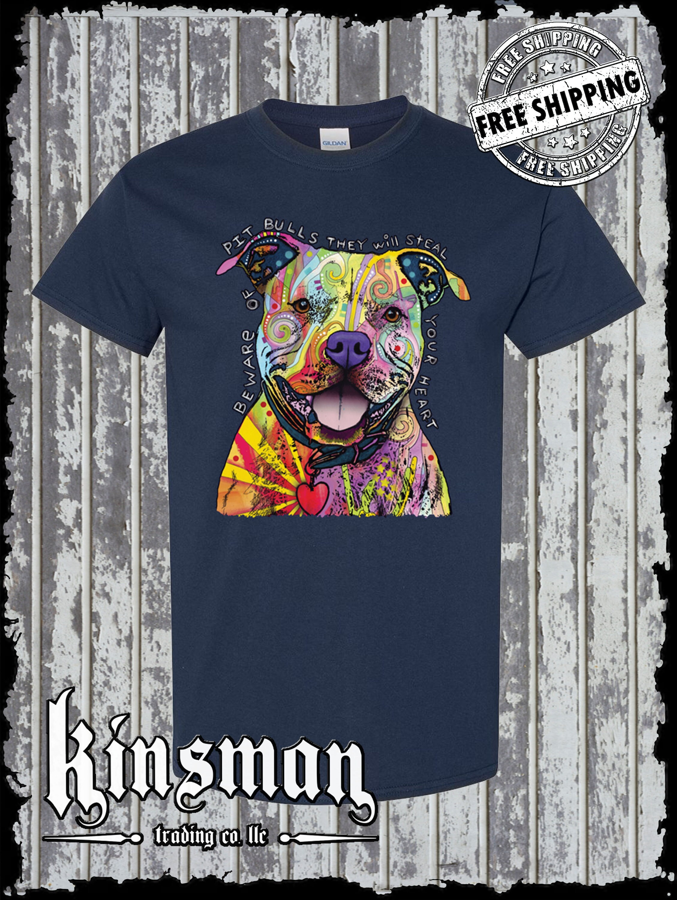 The Biggest Muscle In The Pit Bull Is Their Heart T-Shirt - Pitbull - Pin