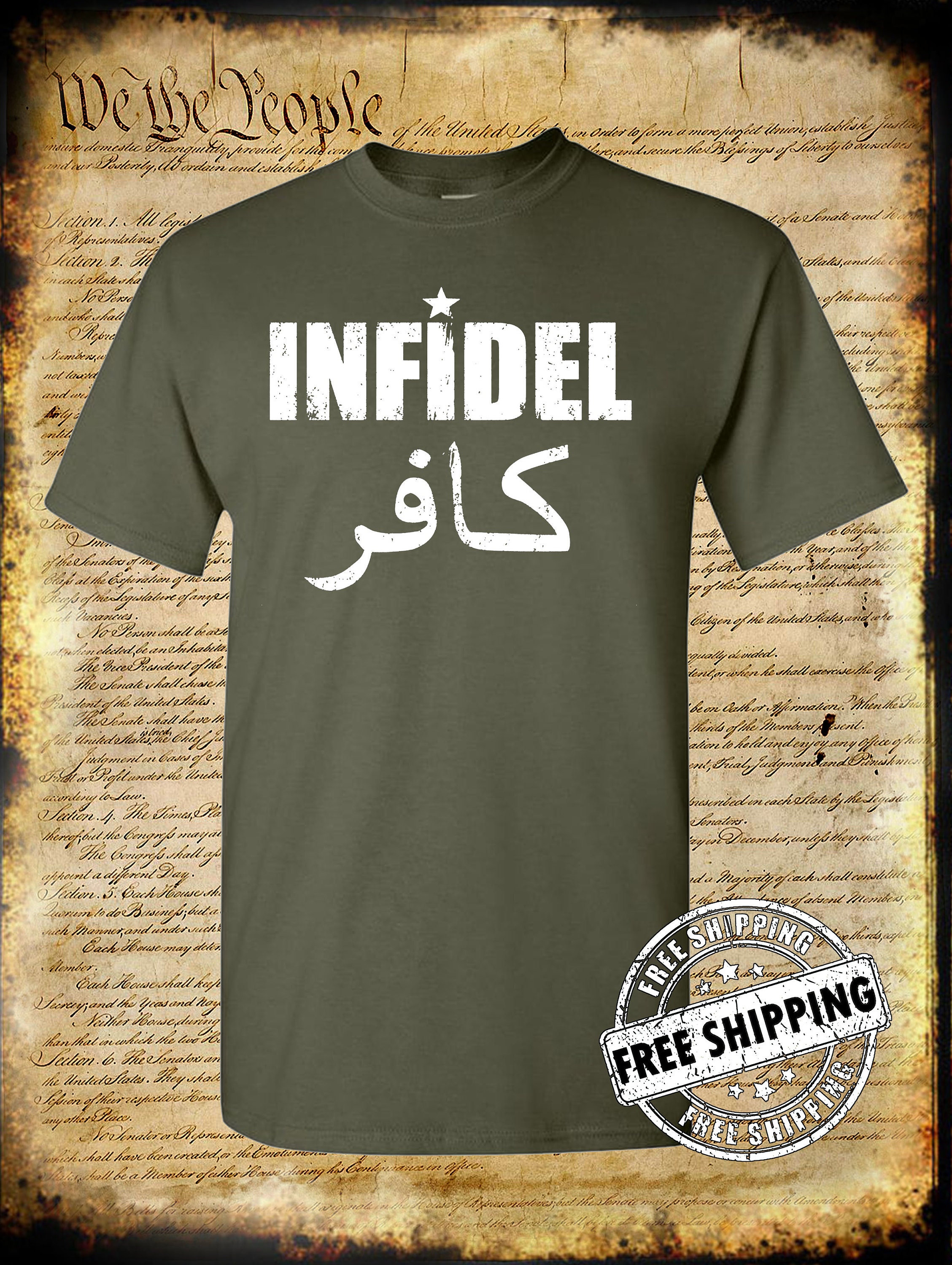 Buy Infidel T-shirt USA Patriotic Freedom AR-15 Military Proud Online in India Etsy