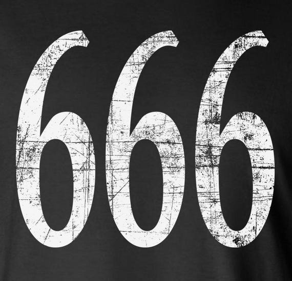 666 2-sided Long Sleeve T-shirt - Triple Six Biker Horror Satanic