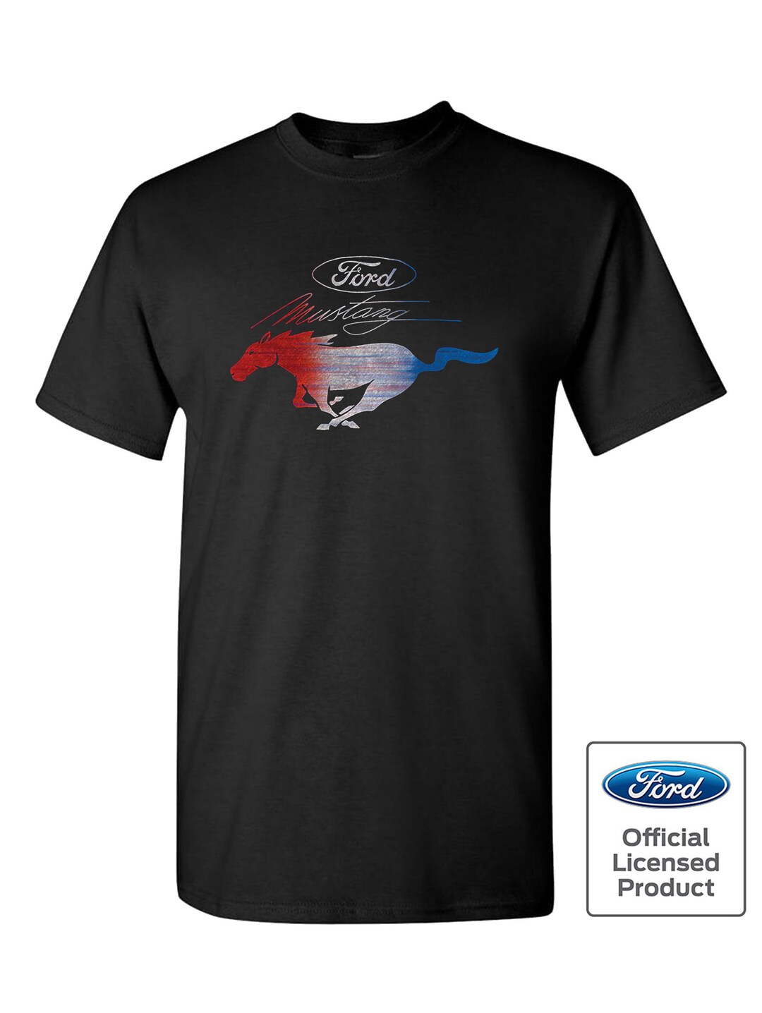 Ford Rot Weiß & Blau Mustang Logo T-Shirt Offizielles Lizenzprodukt GT500 -  Etsy Österreich