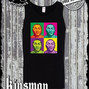 Three Stooges Curly Squared Tank Top T-Shirt