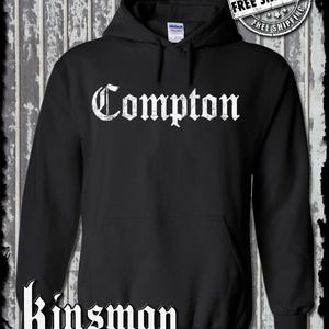 COMPTON Hoodie - West Coast Hip Hop Rap Los Angeles LA California