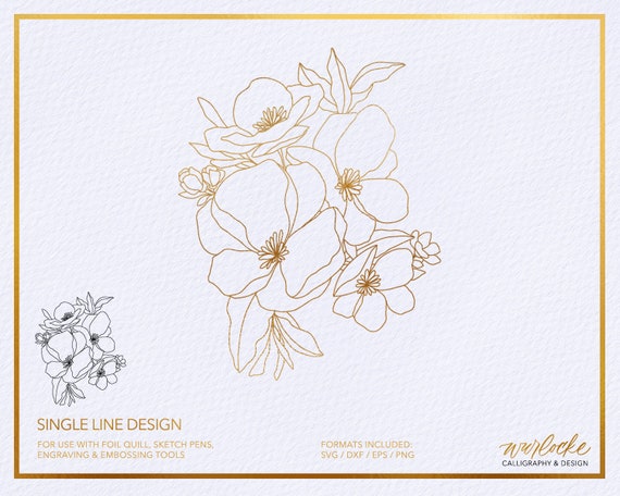 Free Free 248 Single Line Flower Svg SVG PNG EPS DXF File