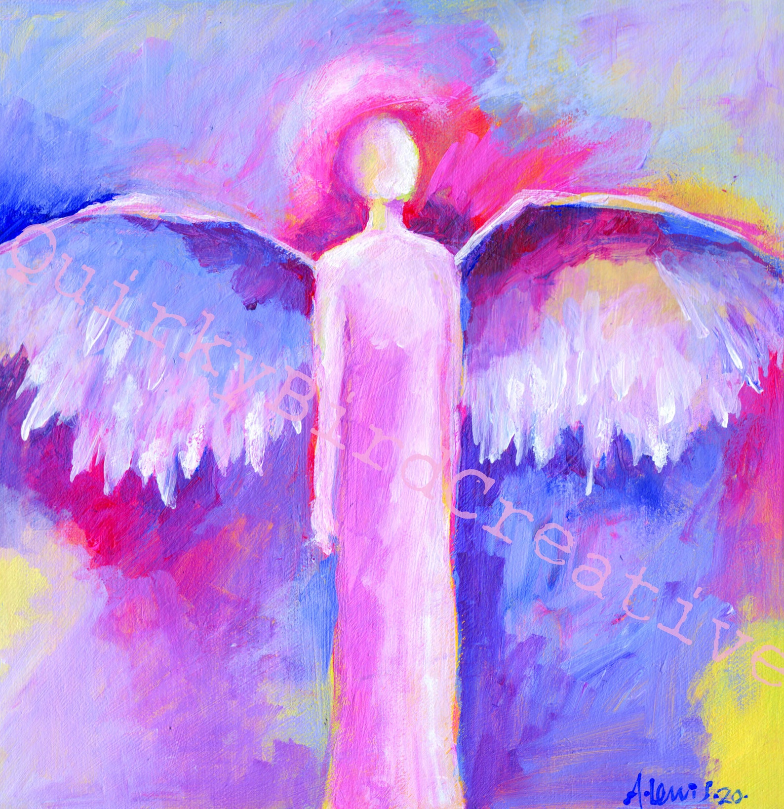 Messenger of Hope 2020 Print Angel Artwork Healing Spiritual Gifts