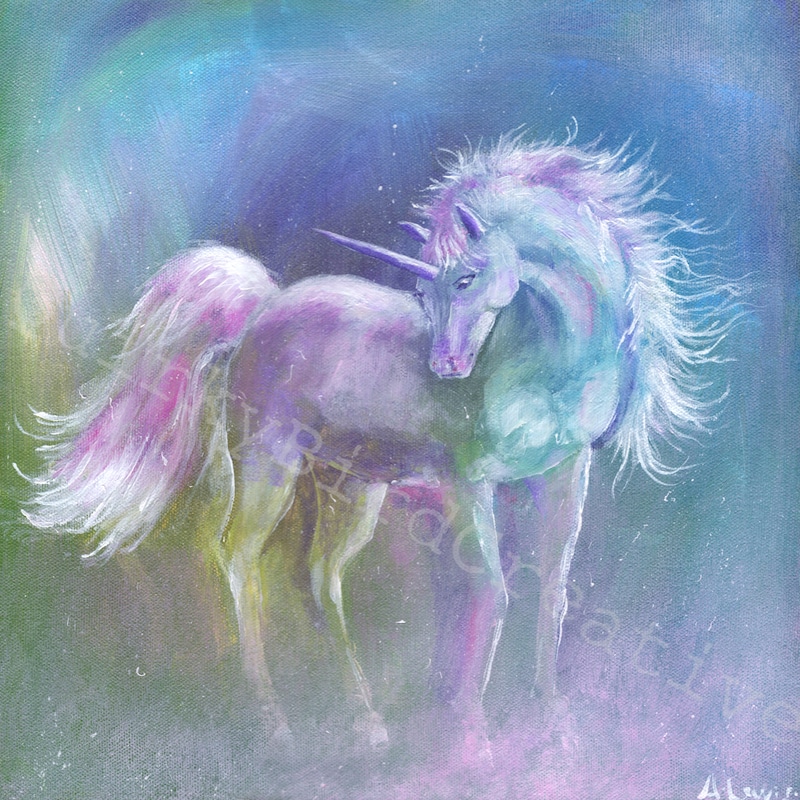 Unicorn Painting - Etsy