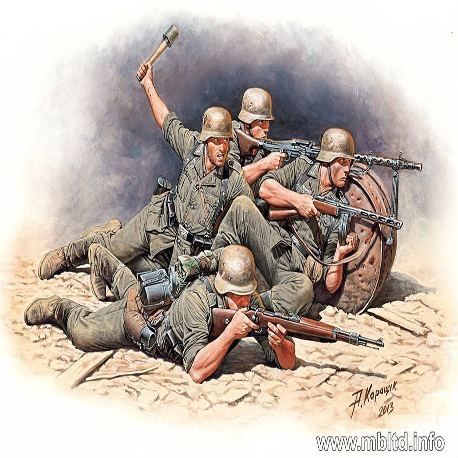 Plastic Model Kit 1/35 WWII German Infantry Defense Eastern - Etsy
