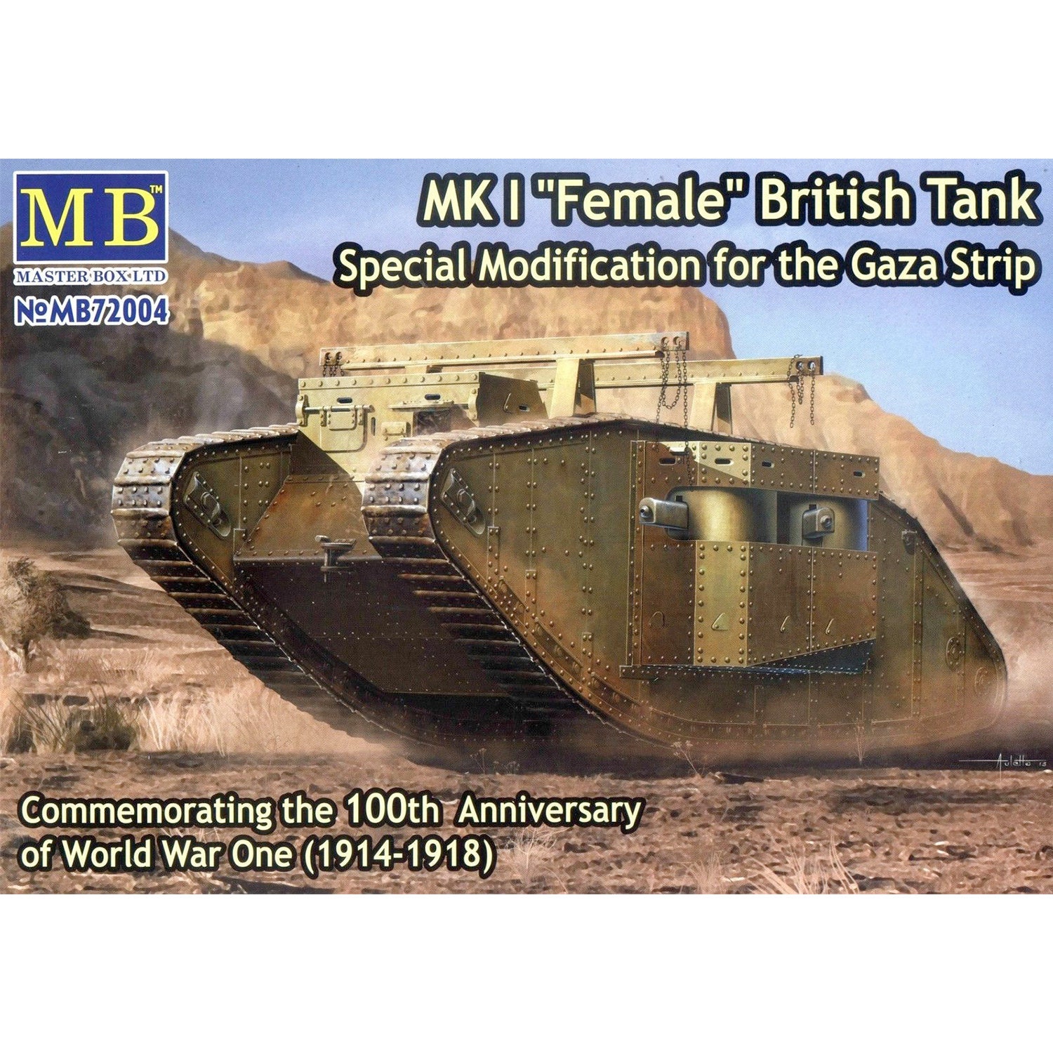 Arras Battle 1917 Master Box MB 1//72 72006 WWI British Tank MK II /"Male/"