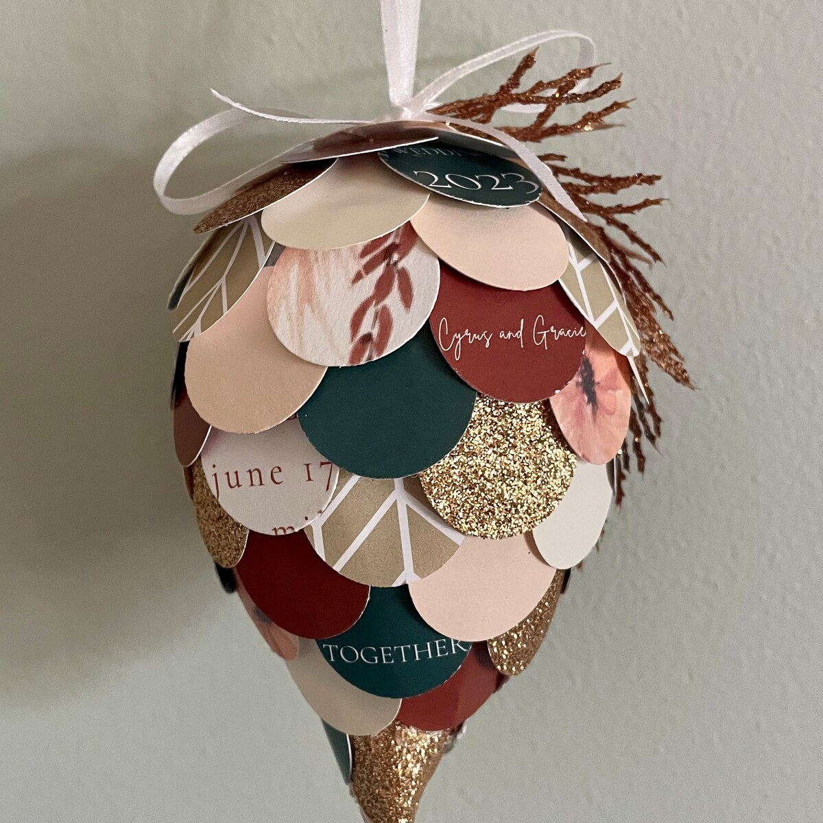 Personalized Wedding Invitation Ornament